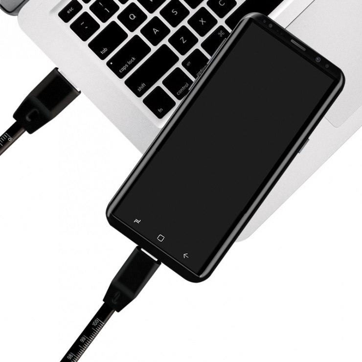 Imagine Cablu USB-C la USB 2.0 cu metraj T-T 1m Negru, Logilink CU0157